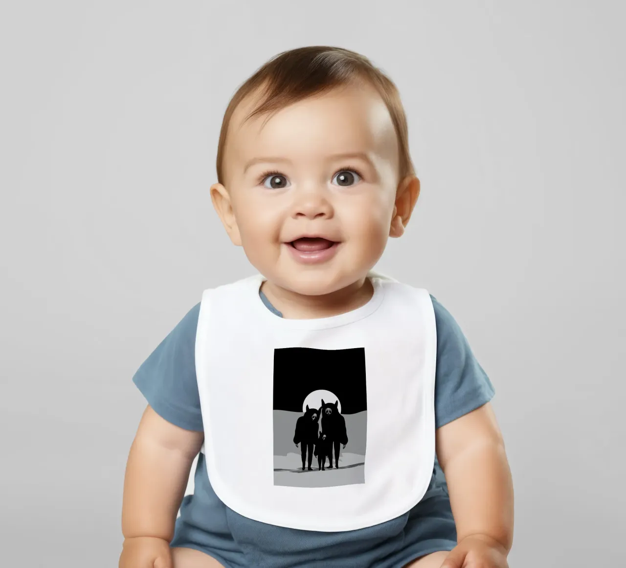 Never Alone bavaglino da AS Art