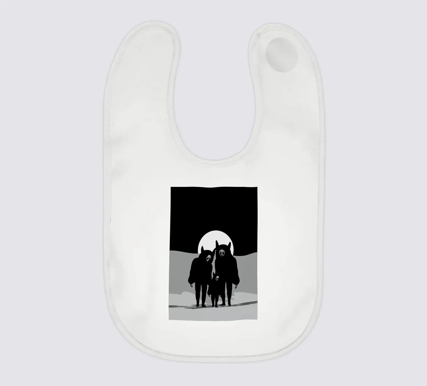 Never Alone baby bib by AS Art