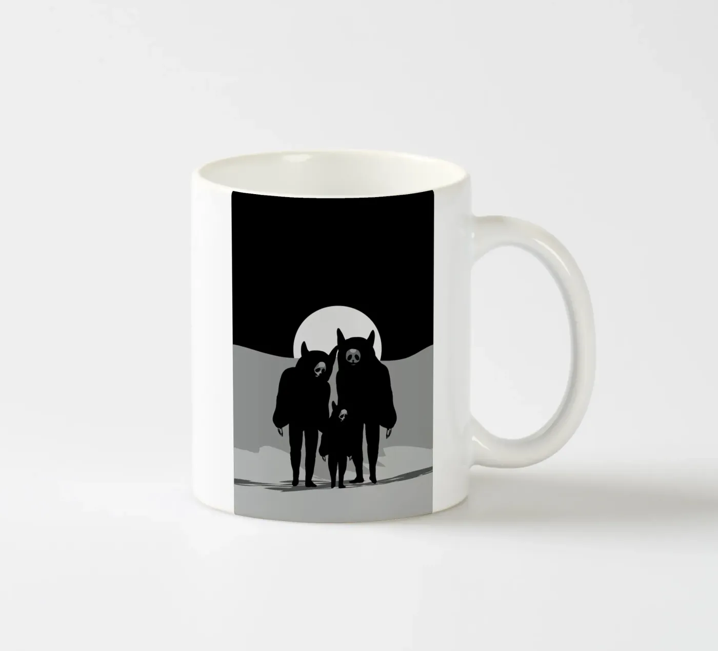 Never Alone ceramic mug by AS Art