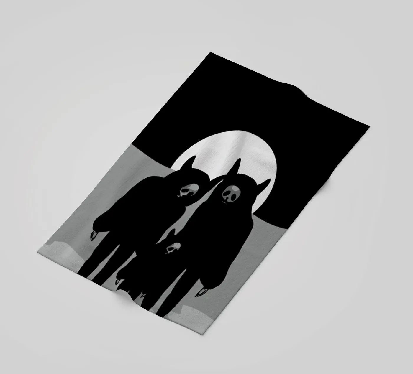 Never Alone Strandtuch von AS Art