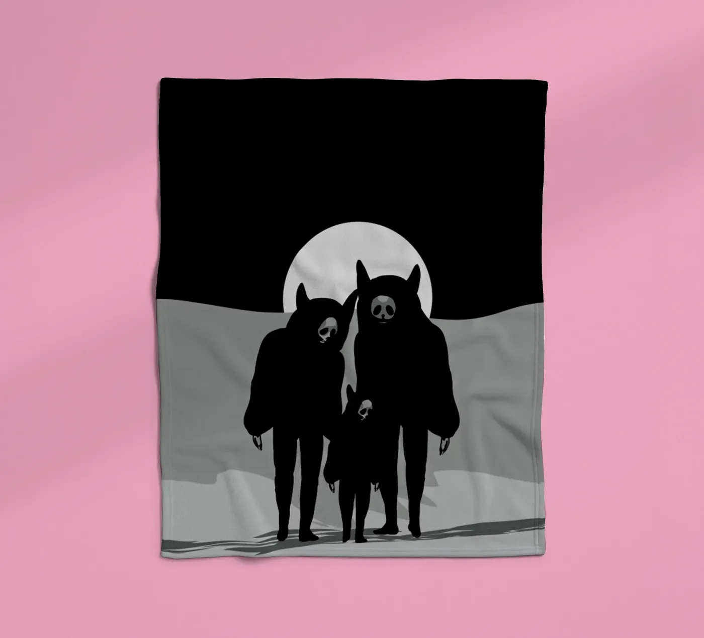 Never Alone fleece blanket by AS Art