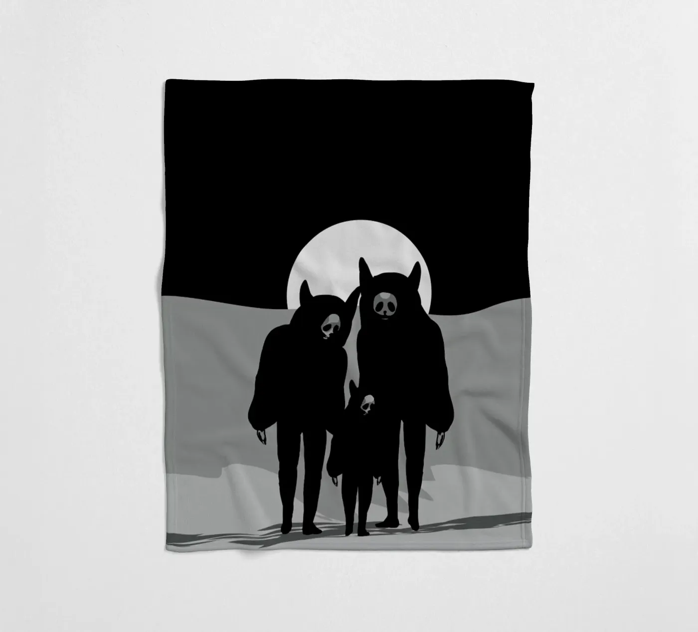 Never Alone fleece blanket by AS Art