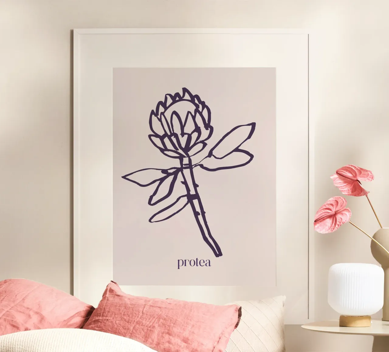 Lumina Series No 27 poster con telaio in legno da treechild