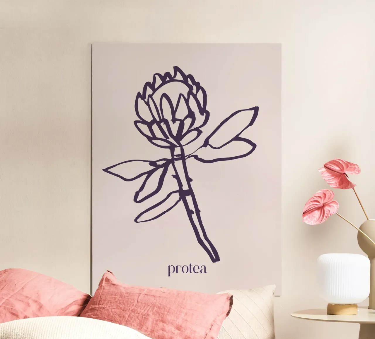 Lumina Series No 27 poster con telaio in legno da treechild