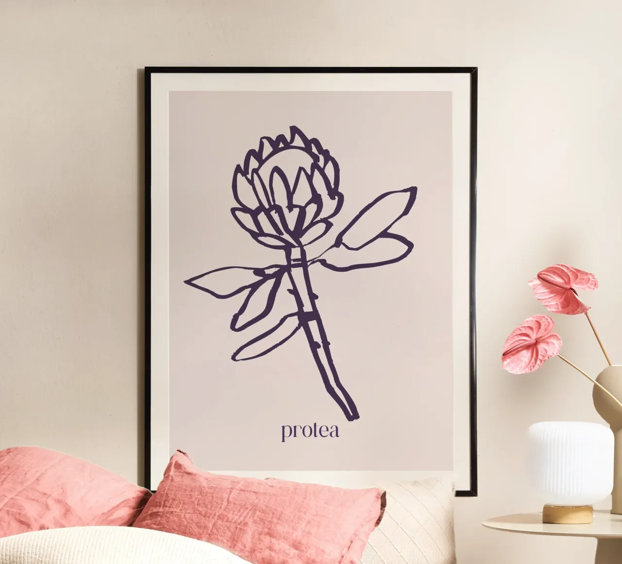 Lumina Series No 27 poster con telaio in legno da treechild