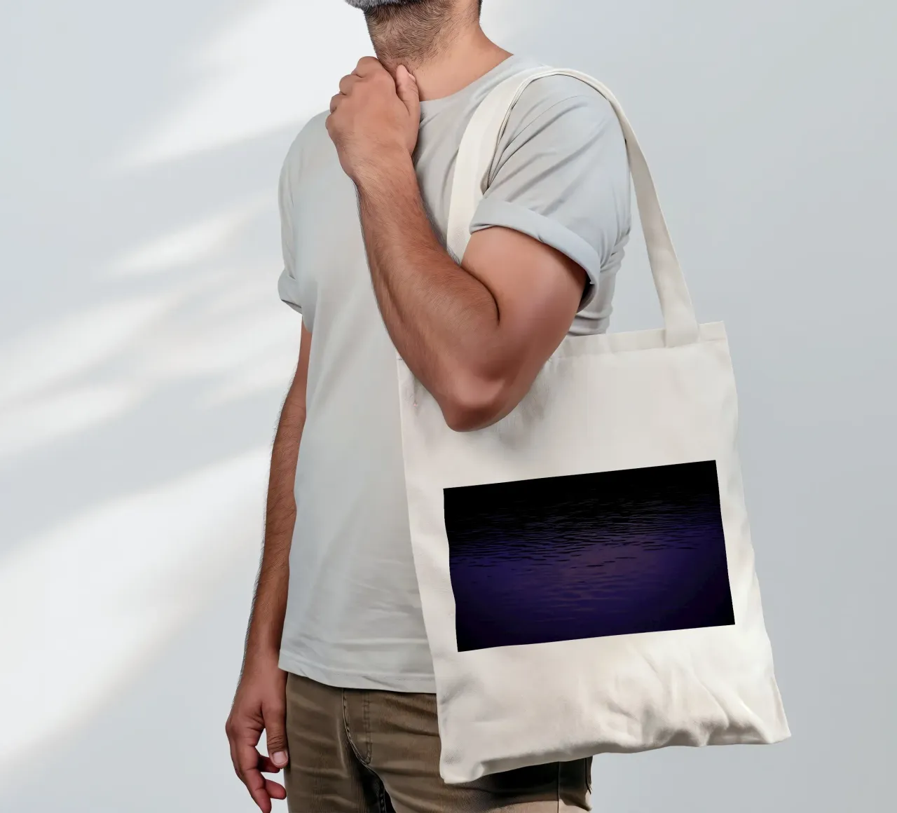 Abstract Waves borsa in juta da Nur Mut