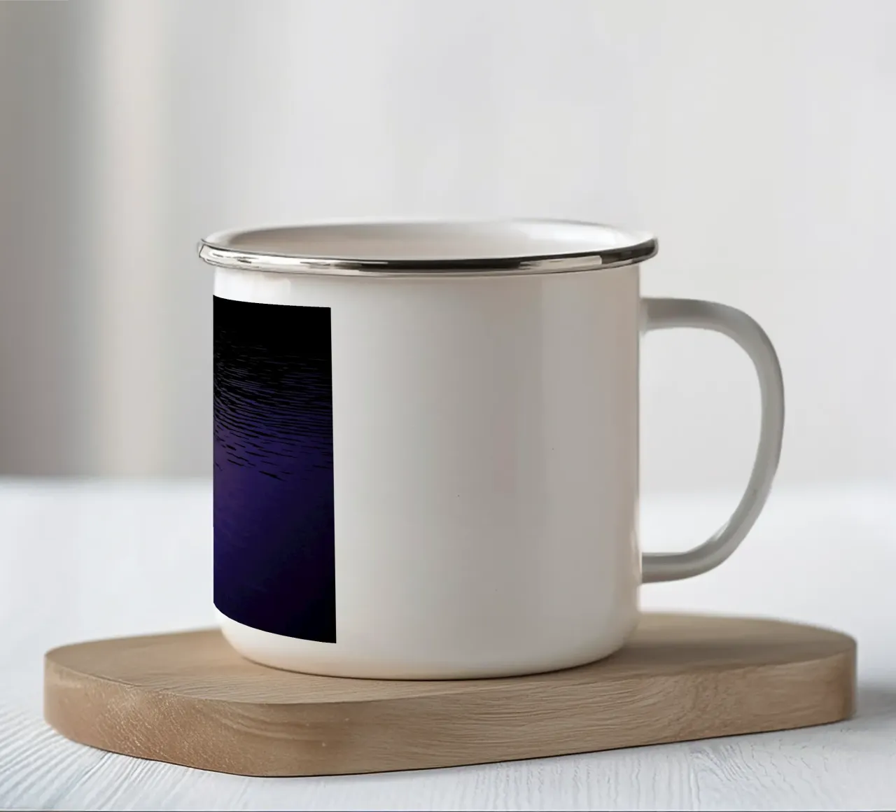 Abstract Waves tazza in smalto da Nur Mut