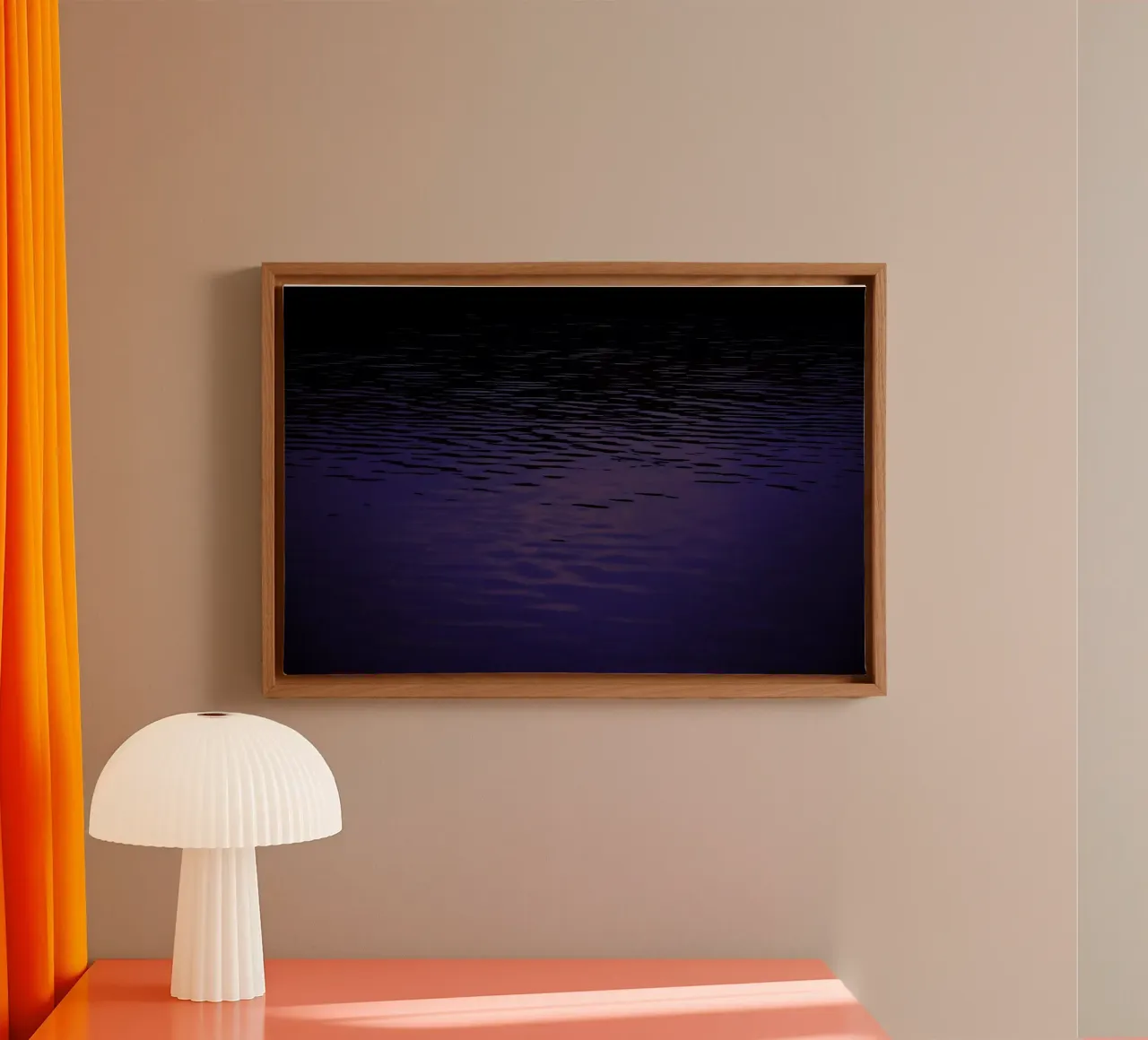 Abstract Waves tela con Cornice a cassetta da Nur Mut