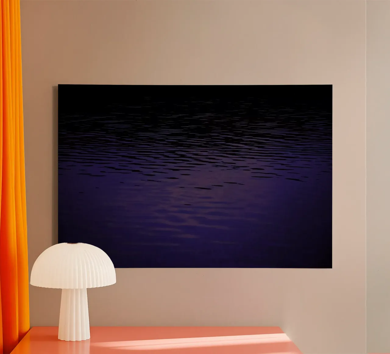 Abstract Waves tela con Cornice a cassetta da Nur Mut