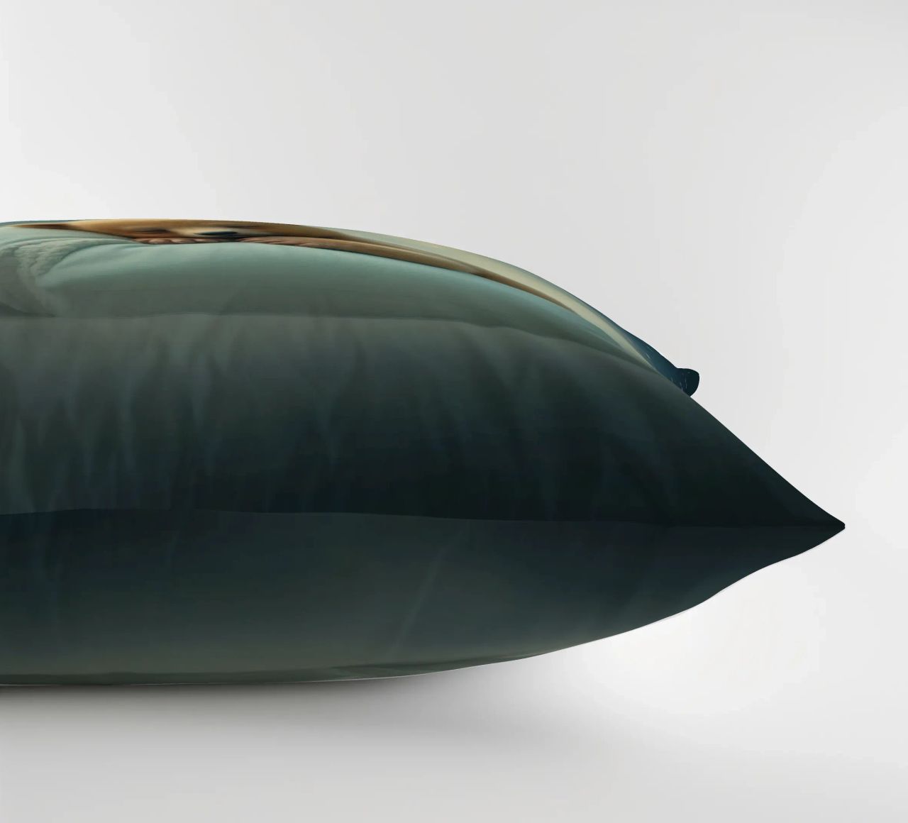 Ourson mignon dormant paisiblement sur un oreiller moelleux coussin de DesignDoodle