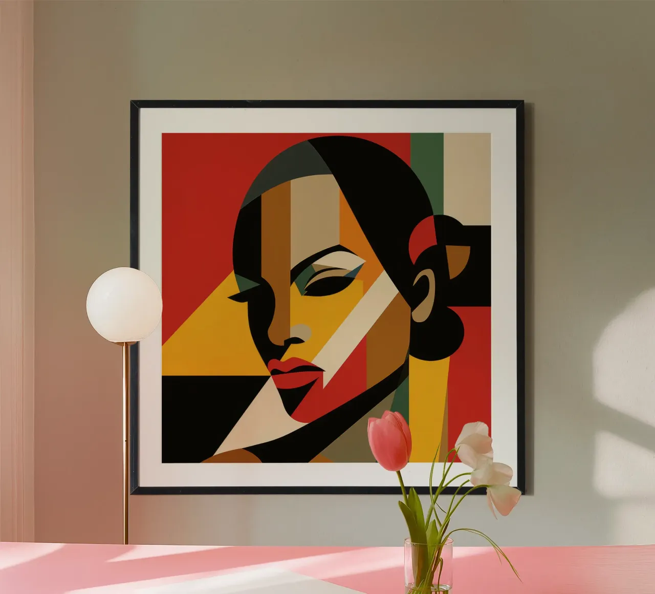 Bauhaus Jamaikanische Frau Hahnemühle von Artful Muse