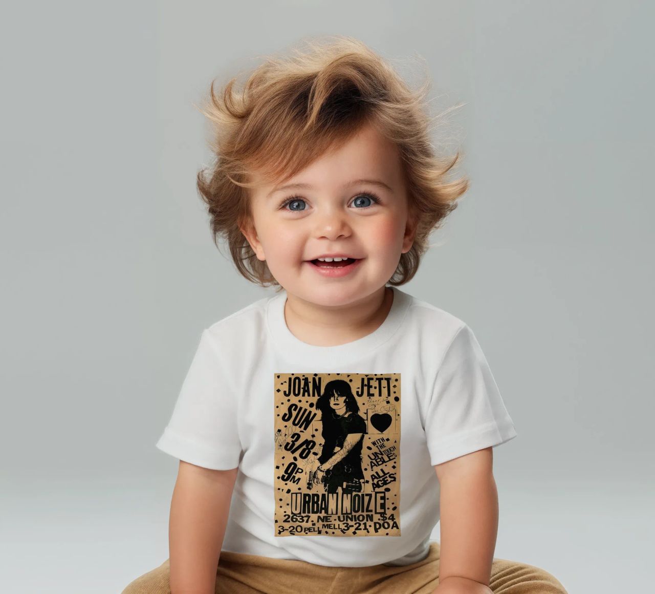 Original 1981 Joan Jett Untouchables Concert Flyer t-shirt pour bébé de SoundStudio