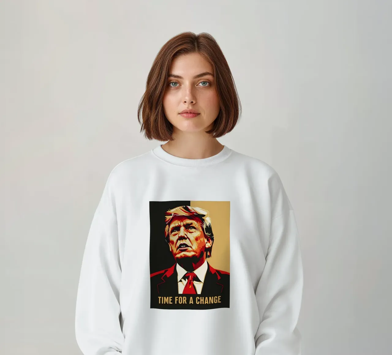 Donald Trump Zeit für einen Wechsel Sweatshirt von RETRO VINTAGE EDITION
