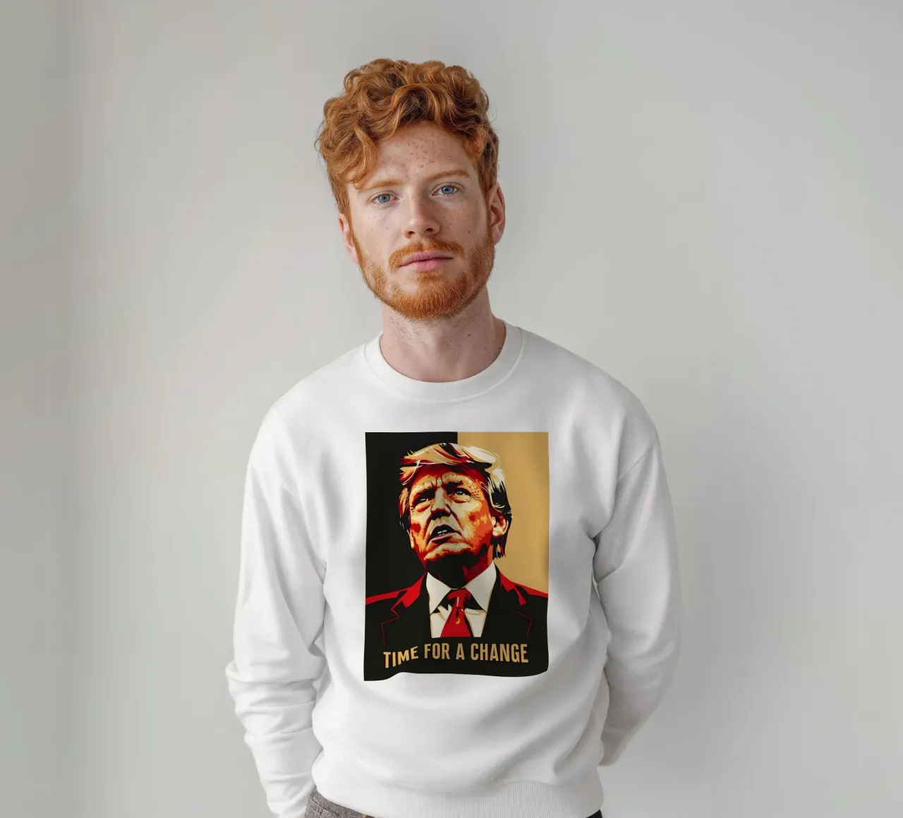 Donald Trump Zeit für einen Wechsel Sweatshirt von RETRO VINTAGE EDITION
