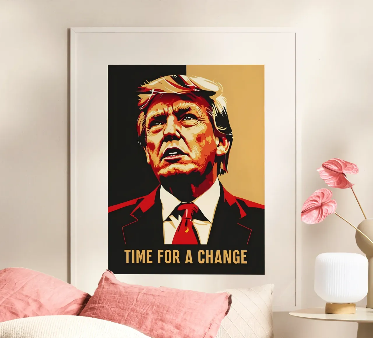 Donald Trump È tempo di cambiare poster da RETRO VINTAGE EDITION