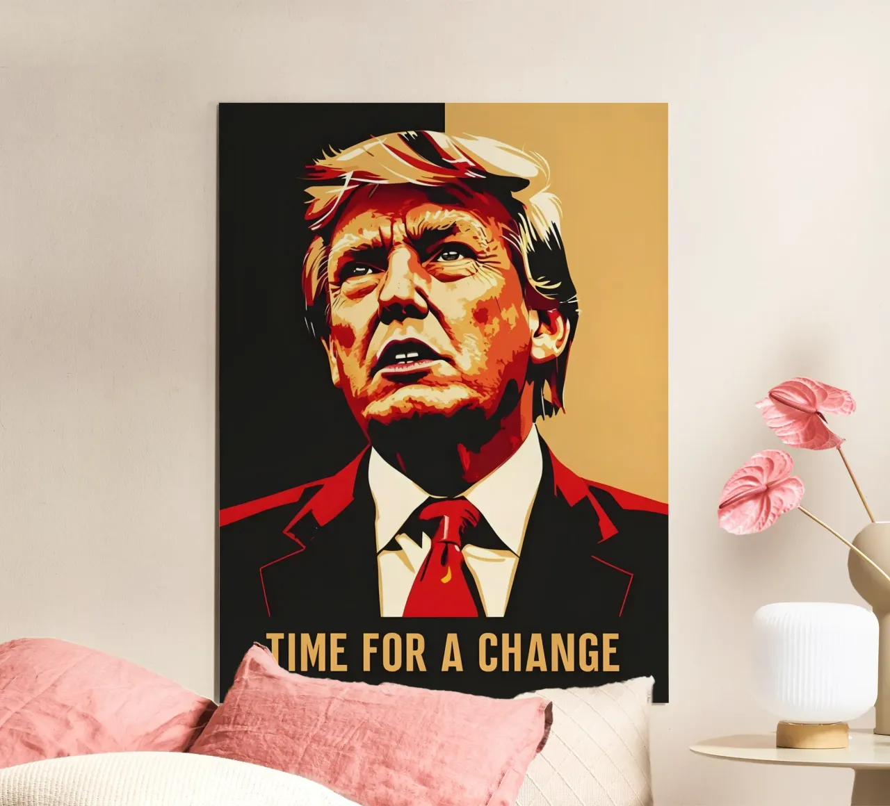 Donald Trump È tempo di cambiare poster da RETRO VINTAGE EDITION