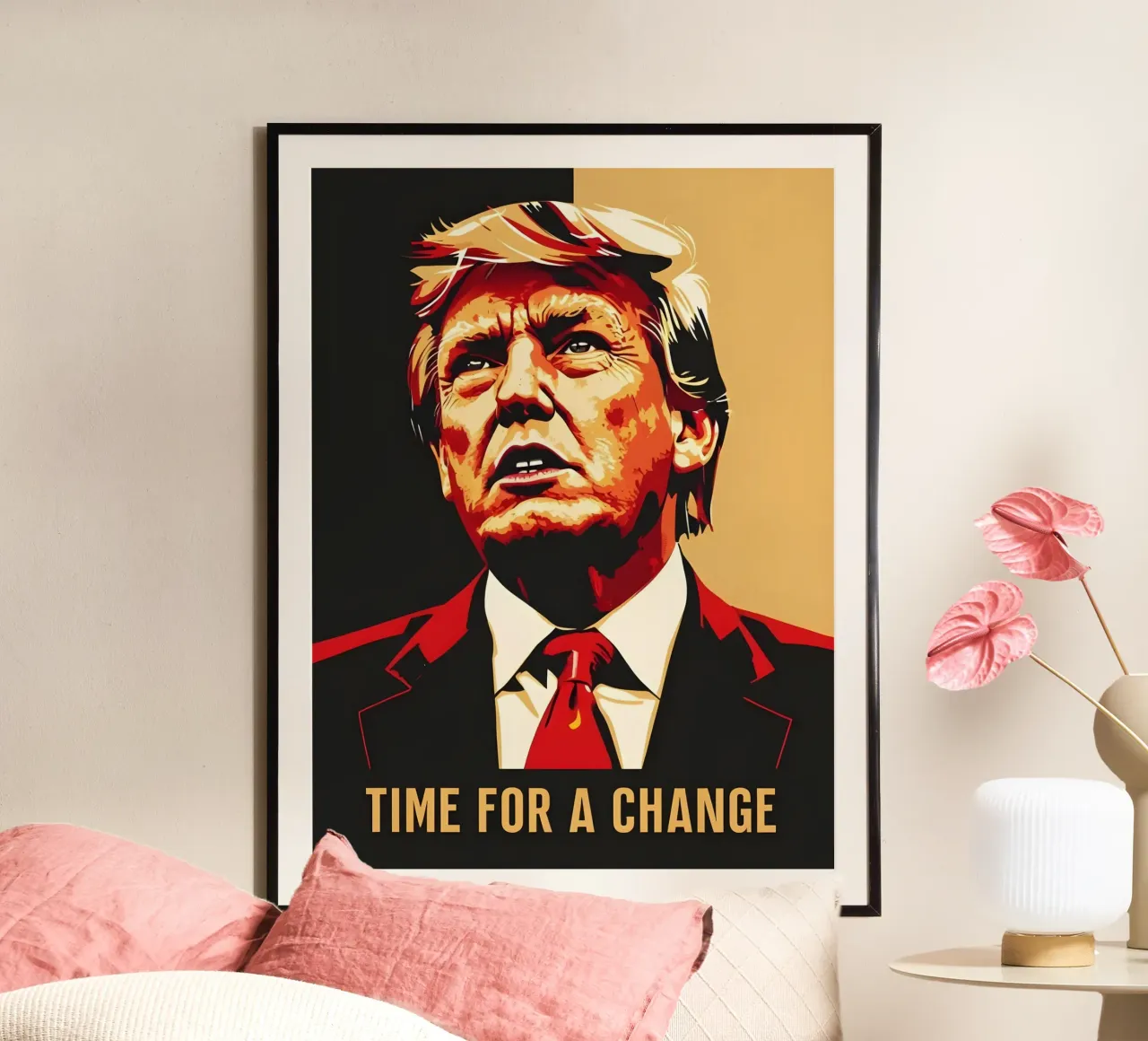 Donald Trump È tempo di cambiare poster da RETRO VINTAGE EDITION