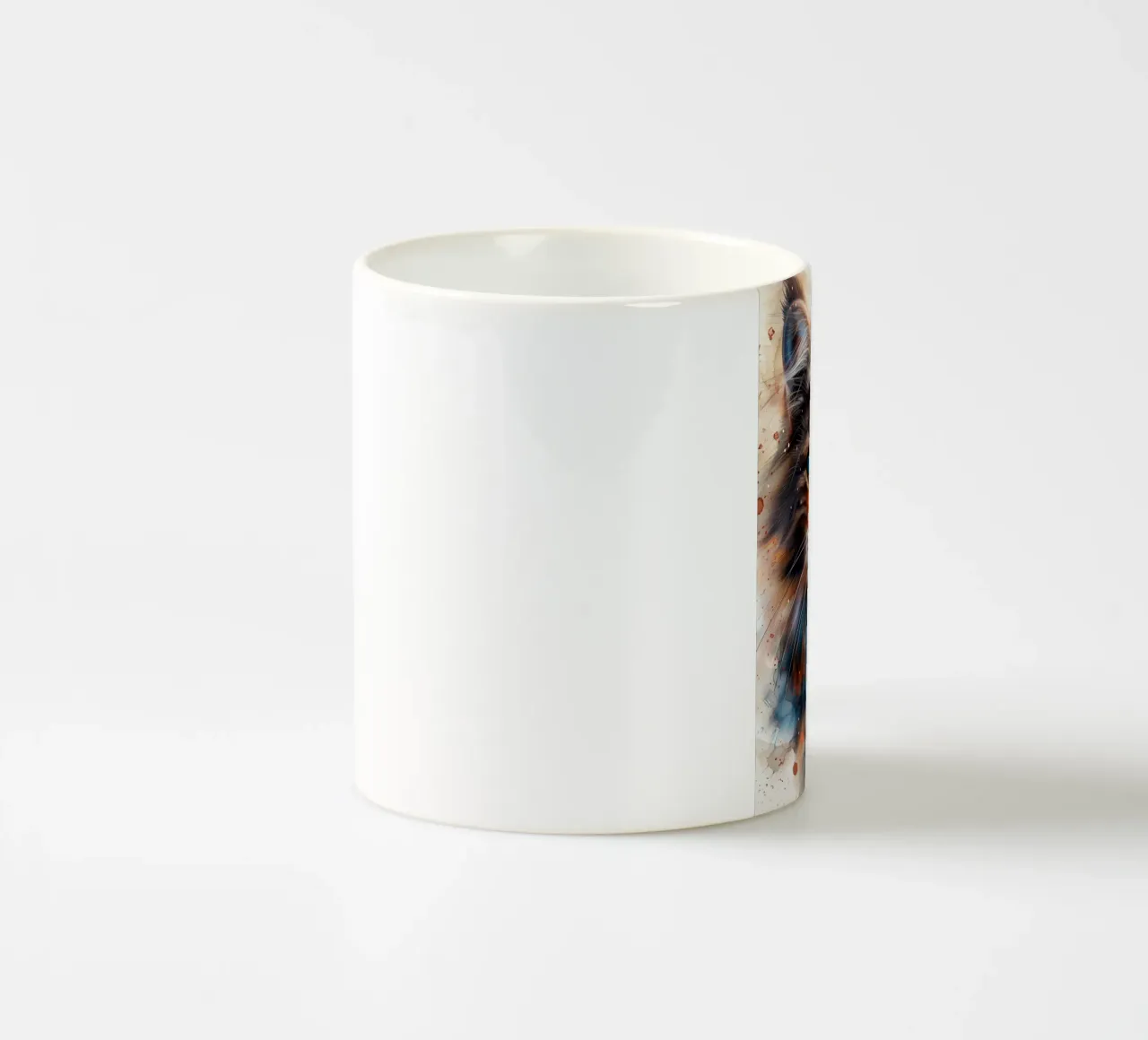 Gatto di colore misto tazza in ceramica da Justyna Jaszke JBJart
