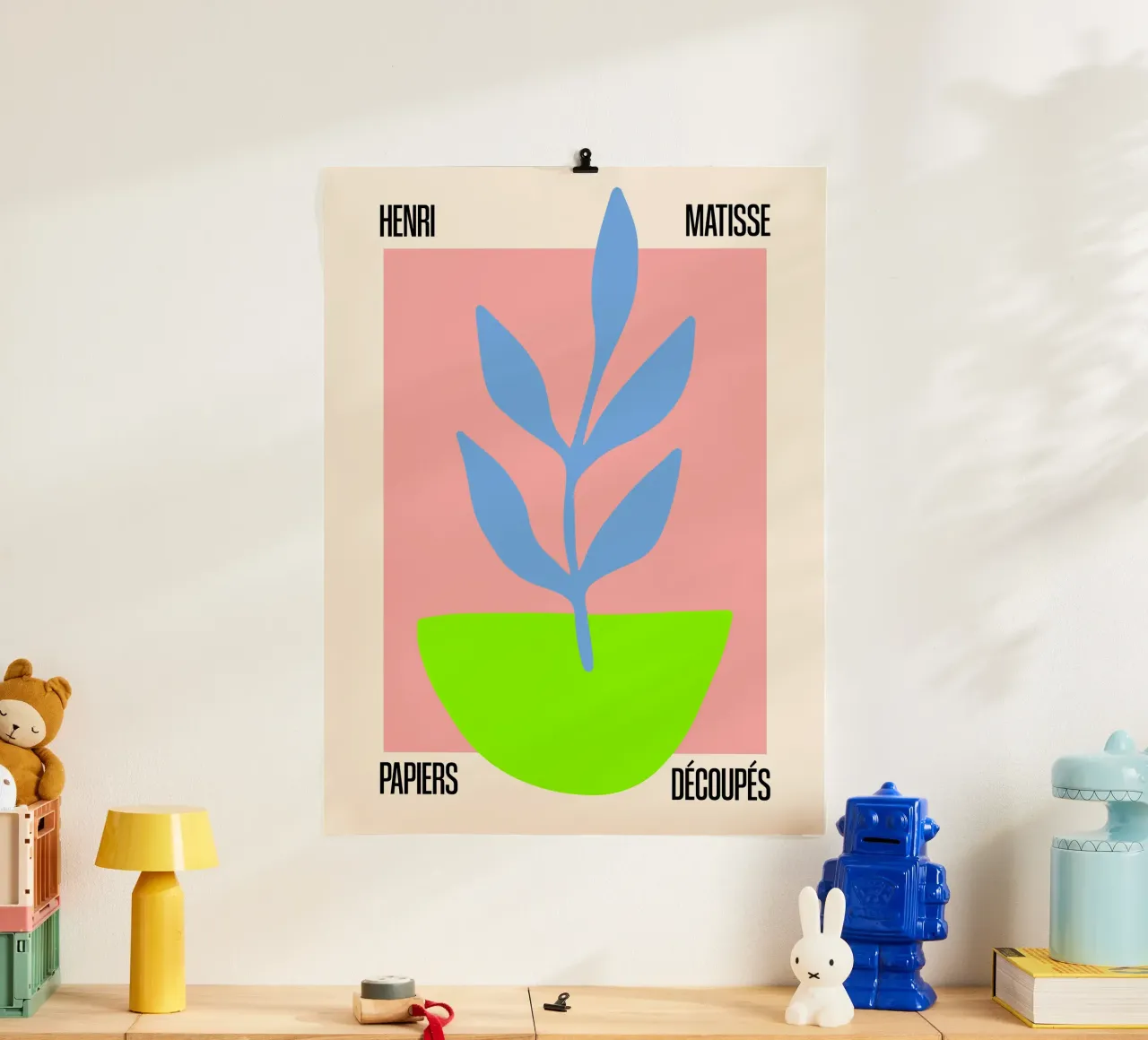 Ritaglio botanico poster con telaio in alluminio da SMPLE