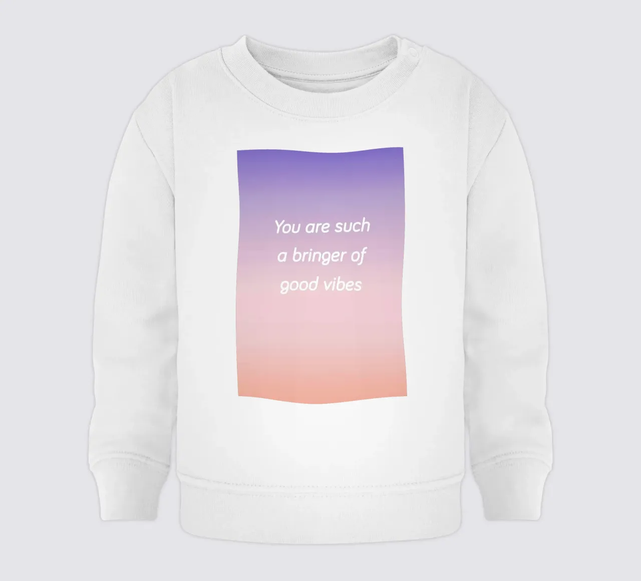 Bringer Of Good Vibes felpa neonato da Oh Darling