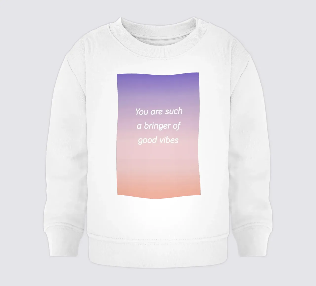Bringer Of Good Vibes Baby Sweatshirt von Oh Darling