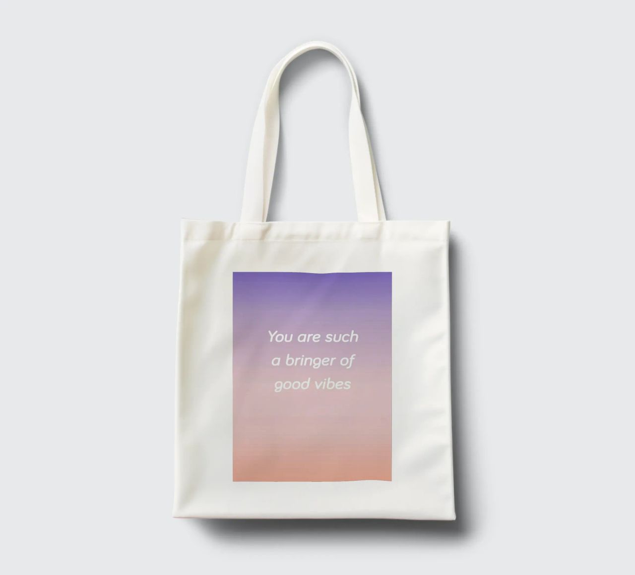 Bringer Of Good Vibes borsa in juta da Oh Darling