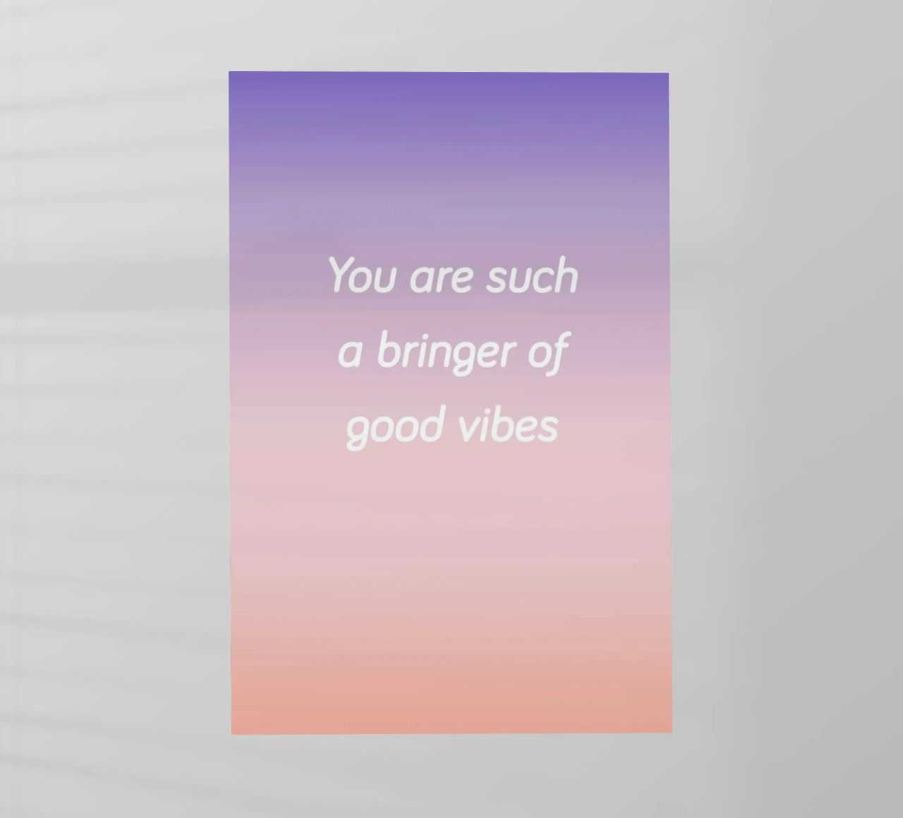Bringer Of Good Vibes pellicola backlit da Oh Darling