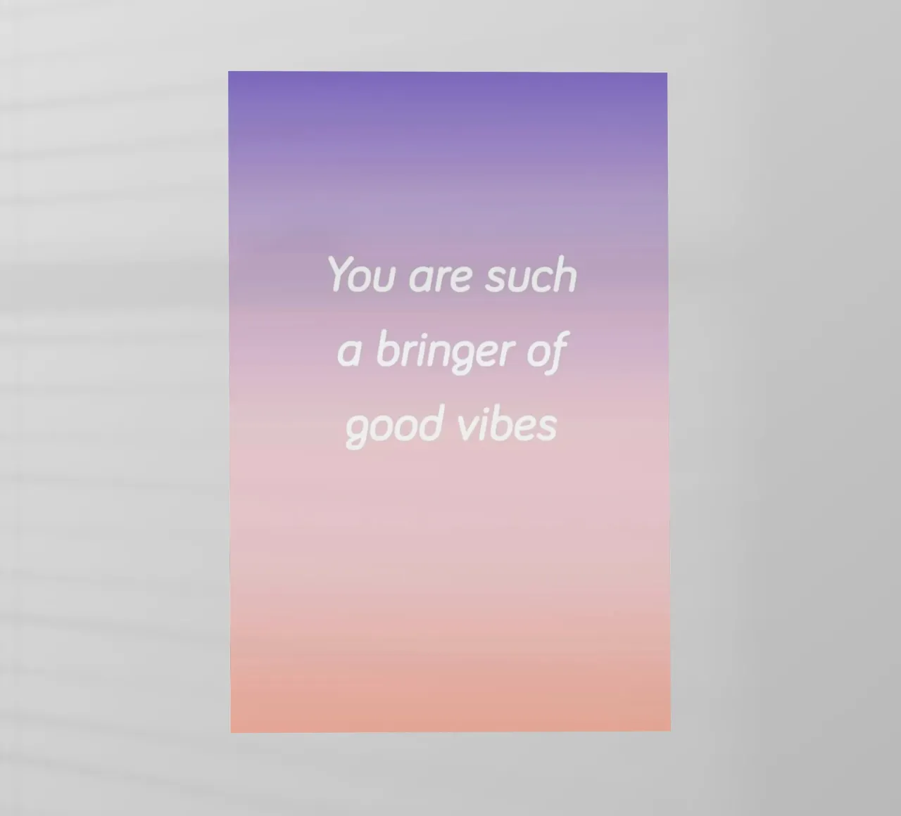 Bringer Of Good Vibes Backlit Folie von Oh Darling