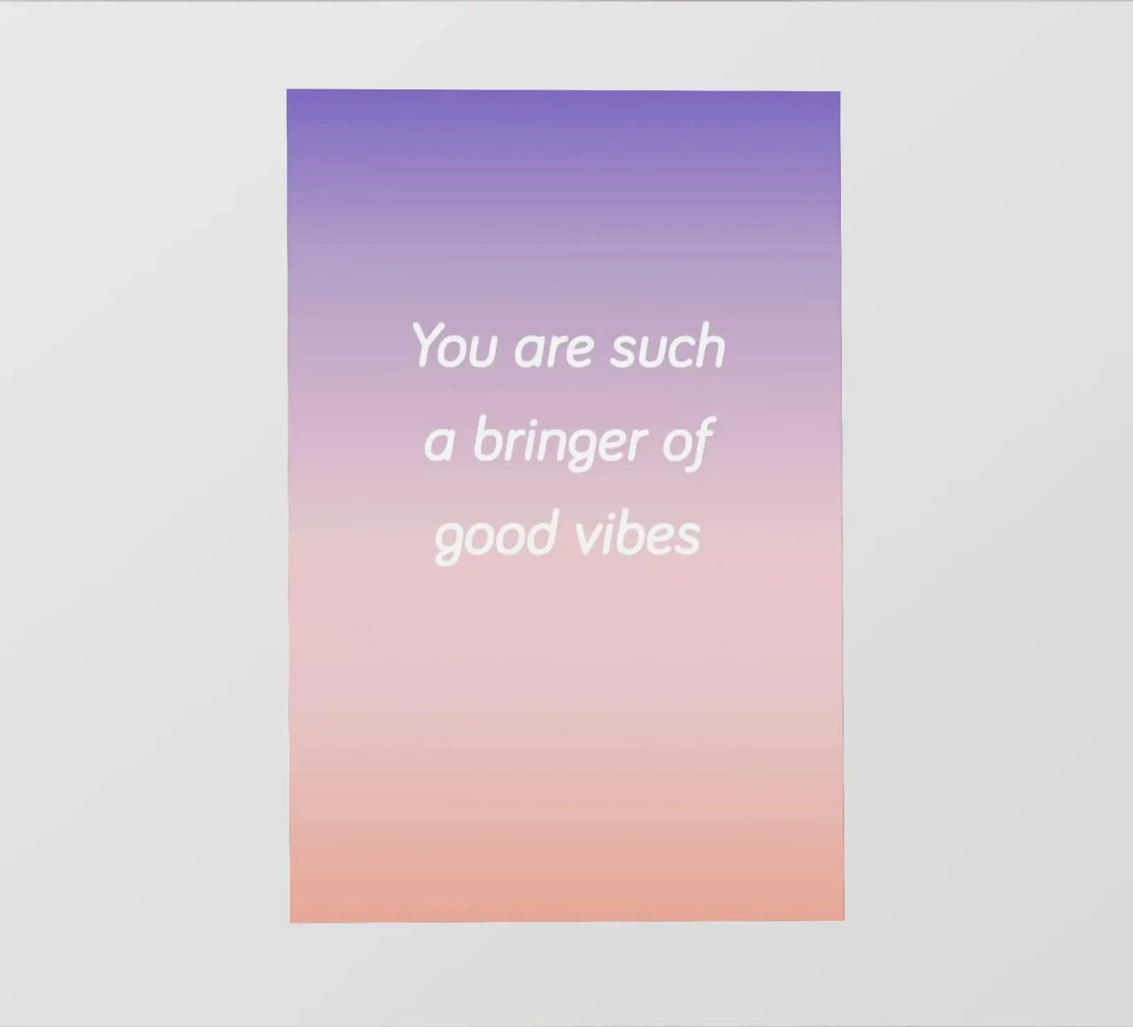 Bringer Of Good Vibes pellicola backlit da Oh Darling