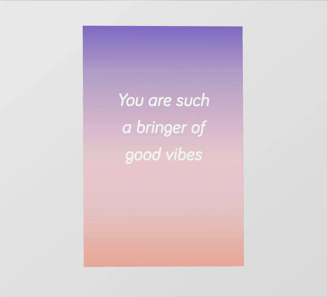 Bringer Of Good Vibes telo in pvc da Oh Darling