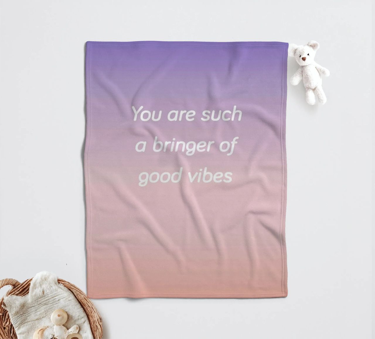 Bringer Of Good Vibes coperta in pile da Oh Darling