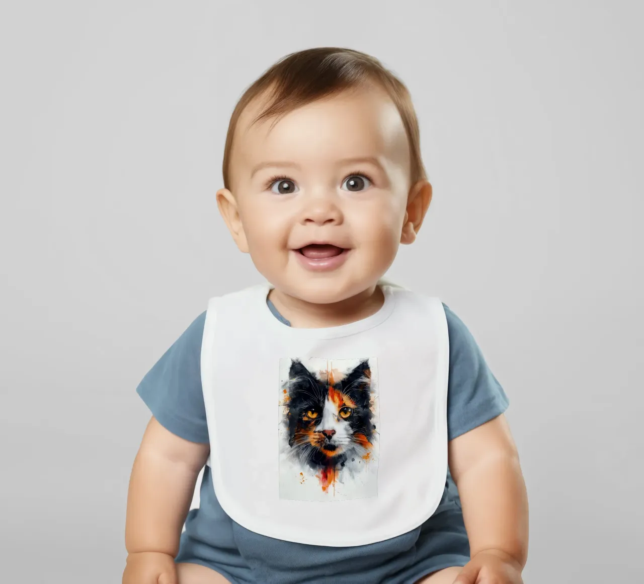 Tri color cat bavaglino da Justyna Jaszke JBJart