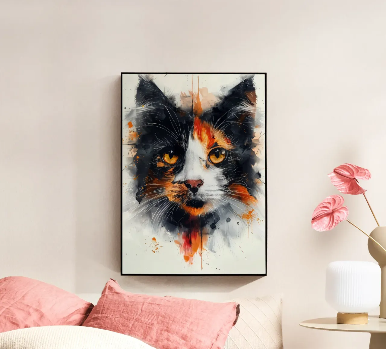 Tri color cat plexiglass da Justyna Jaszke JBJart