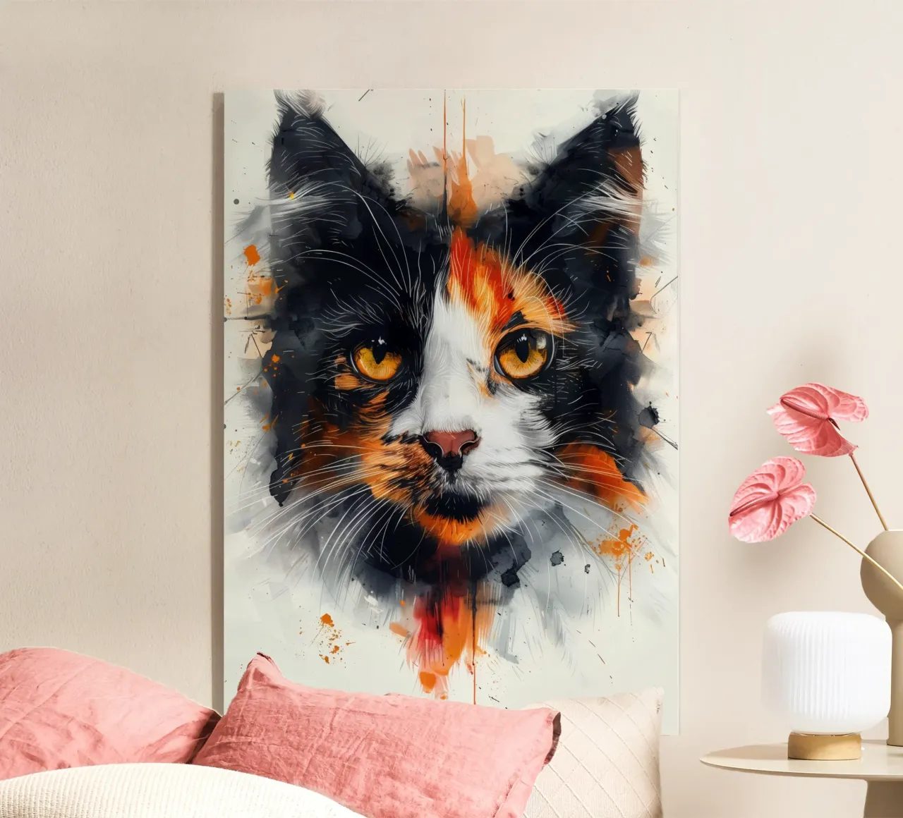 Tri color cat plexiglass da Justyna Jaszke JBJart