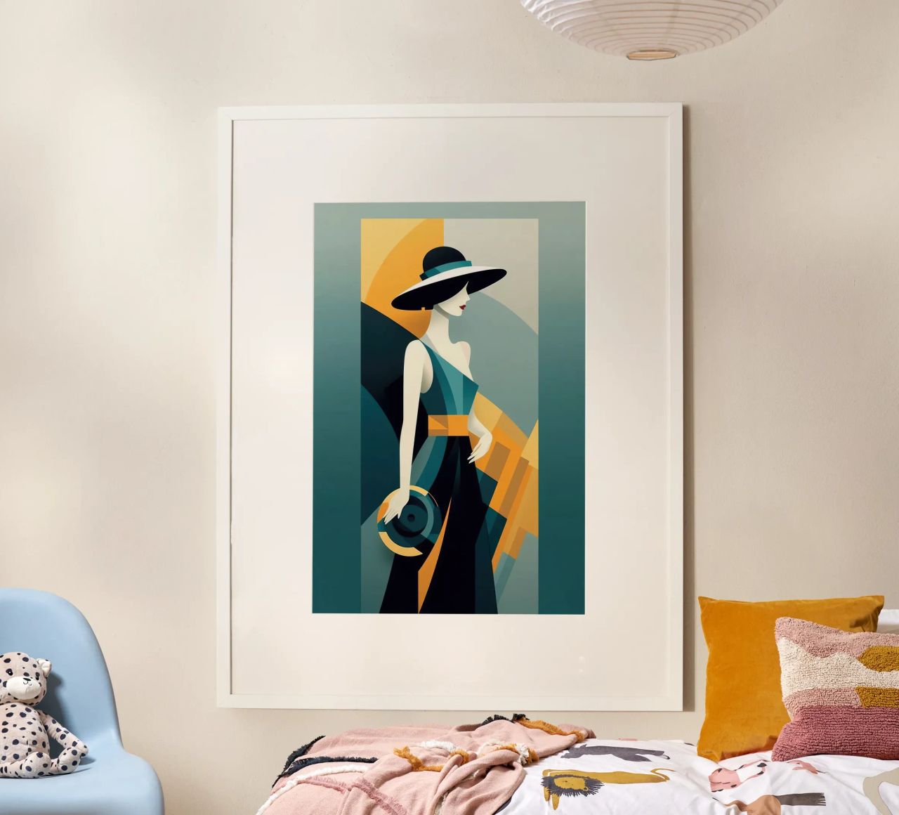 Art Deco Woman poster by Artful Muse