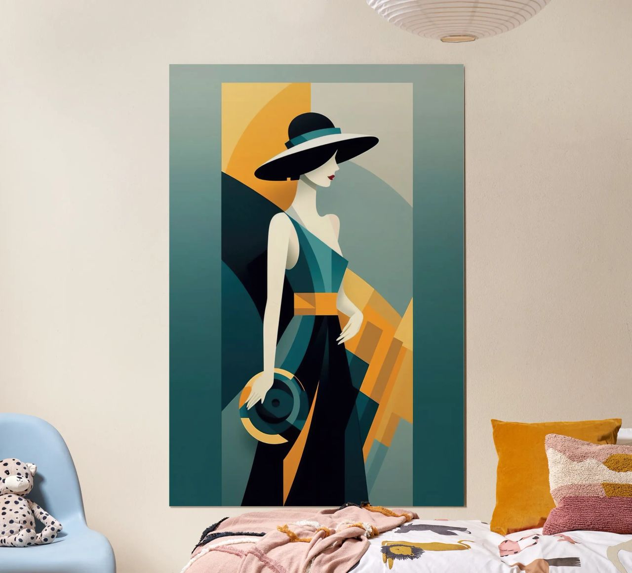 Art Deco Woman poster by Artful Muse