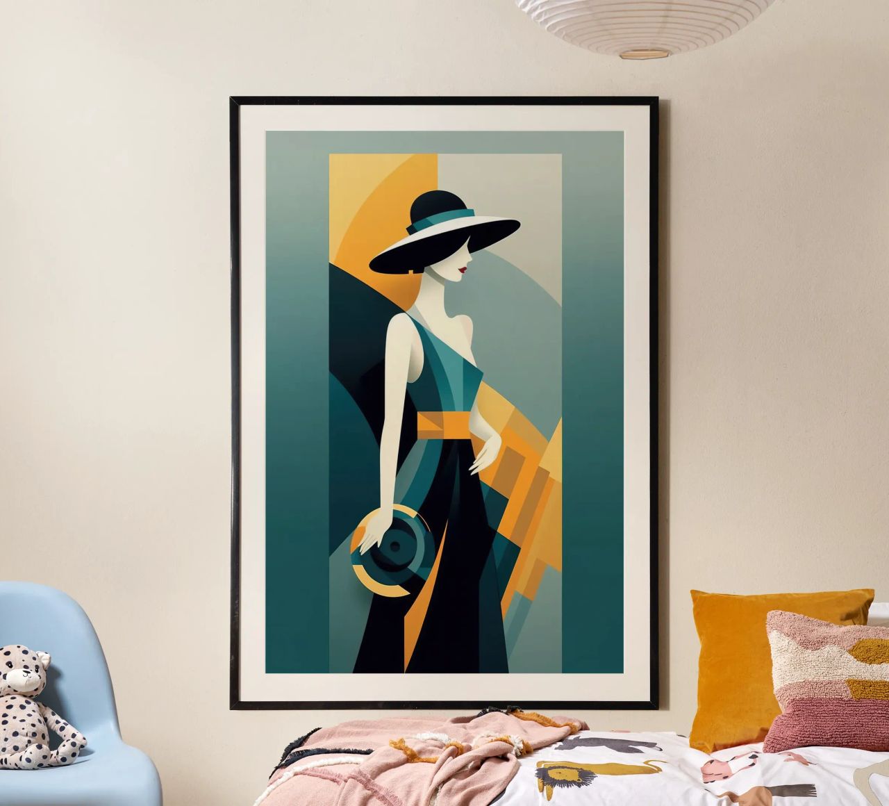 Art Deco Woman poster by Artful Muse