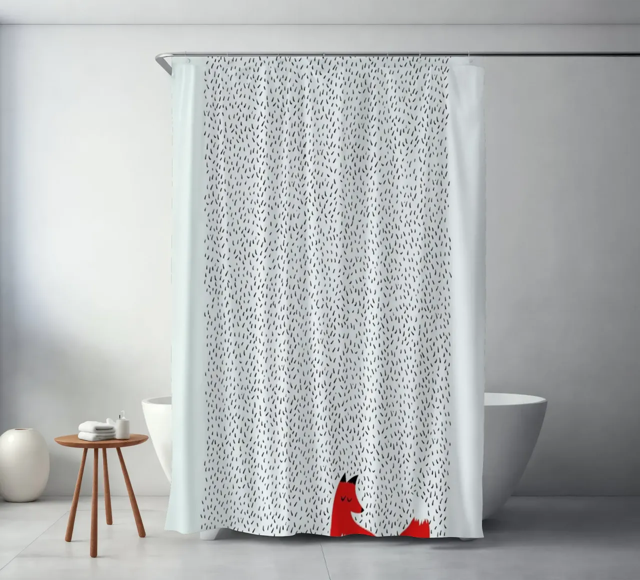 Black Grass shower curtain by Róbert Farkas