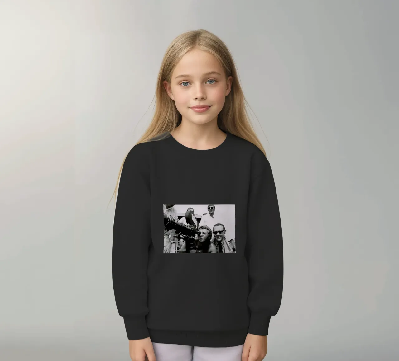 Steve McQueen behind the Camera felpa bambino da Gallery Print and Art Limited