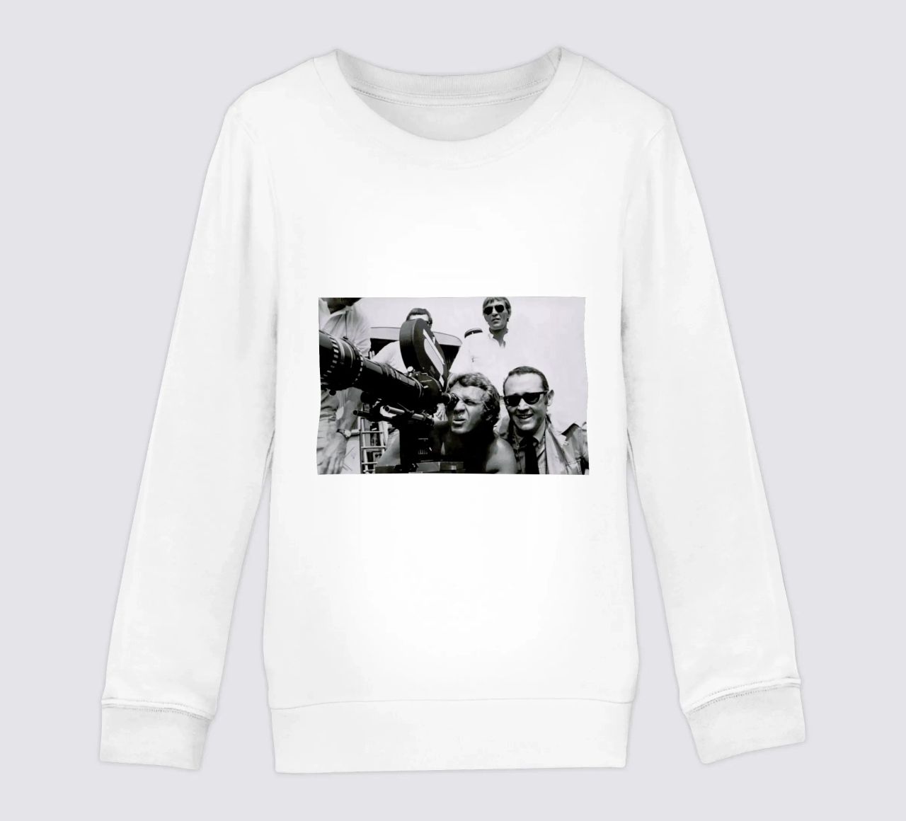 Steve McQueen behind the Camera felpa bambino da Gallery Print and Art Limited