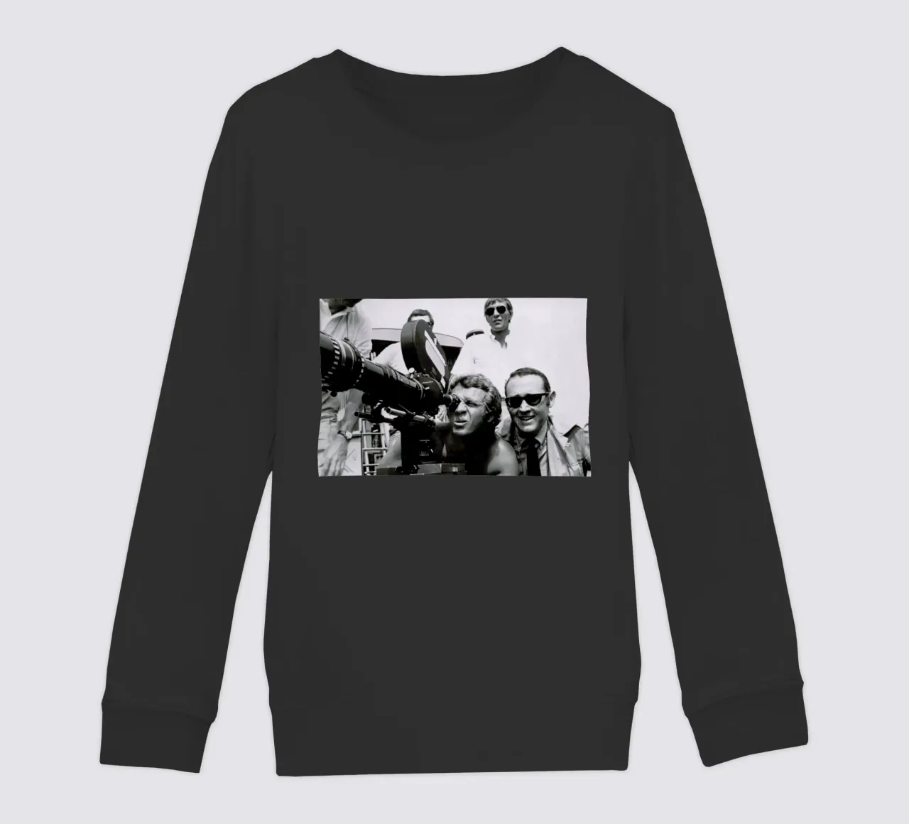 Steve McQueen behind the Camera felpa bambino da Gallery Print and Art Limited