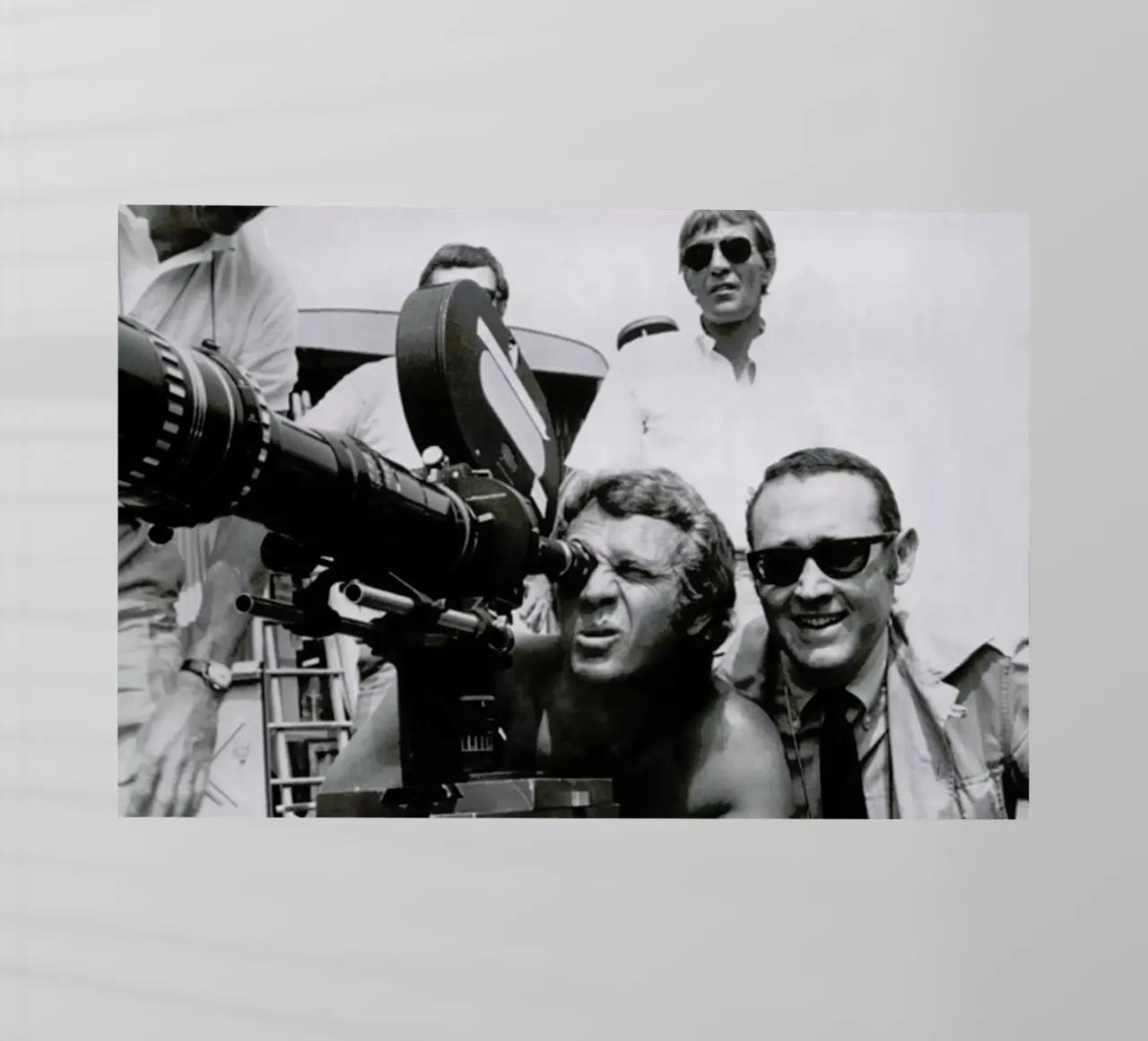 Steve McQueen behind the Camera pellicola backlit da Gallery Print and Art Limited