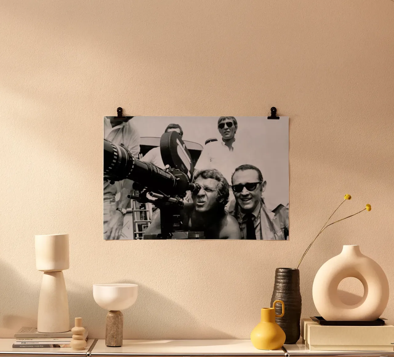 Steve McQueen behind the Camera carta hahnemühle da Gallery Print and Art Limited