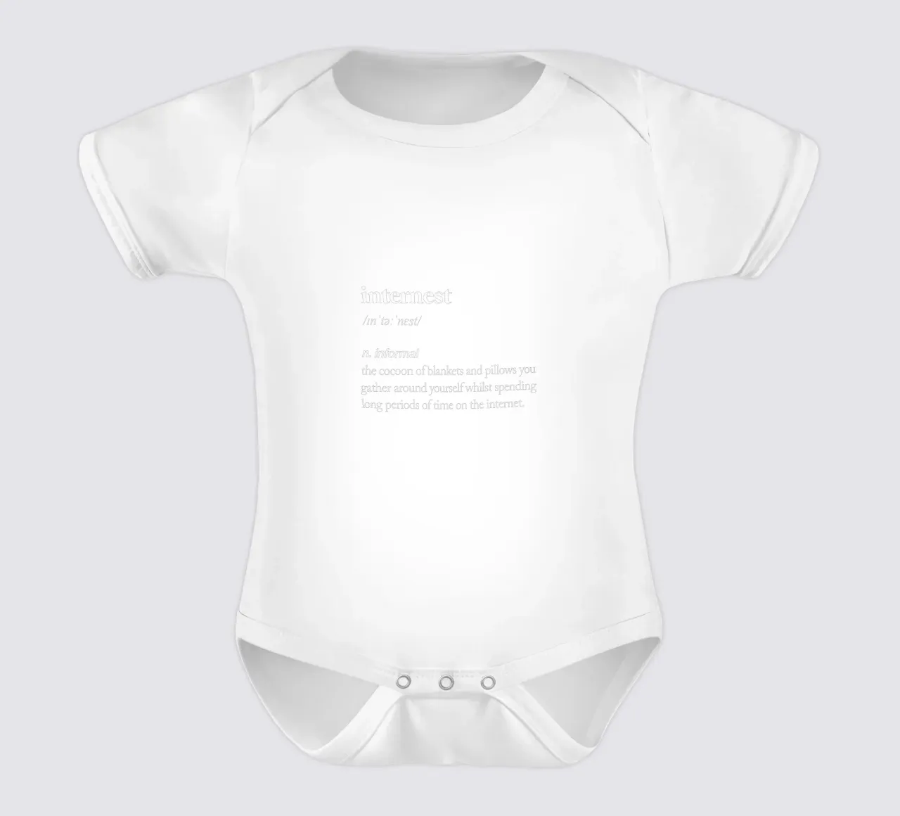 Internest body neonato maniche corte da THE MOTIVATED TYPE