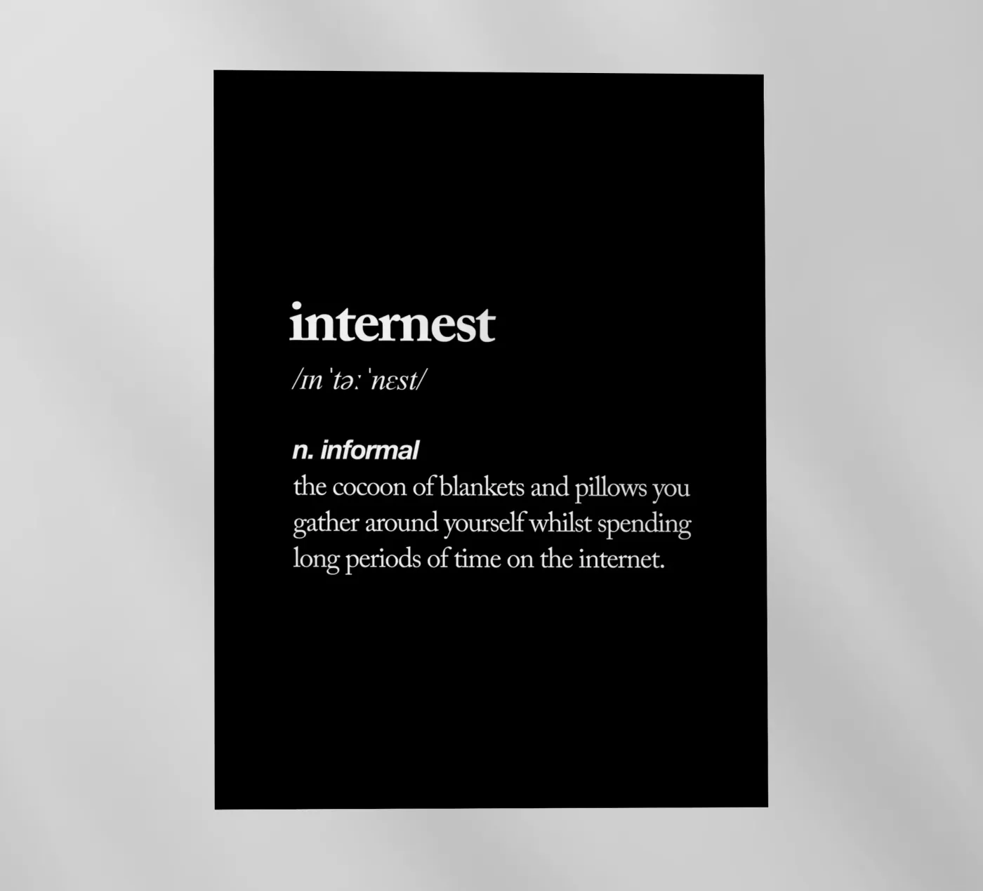 Internest backlit folie van THE MOTIVATED TYPE