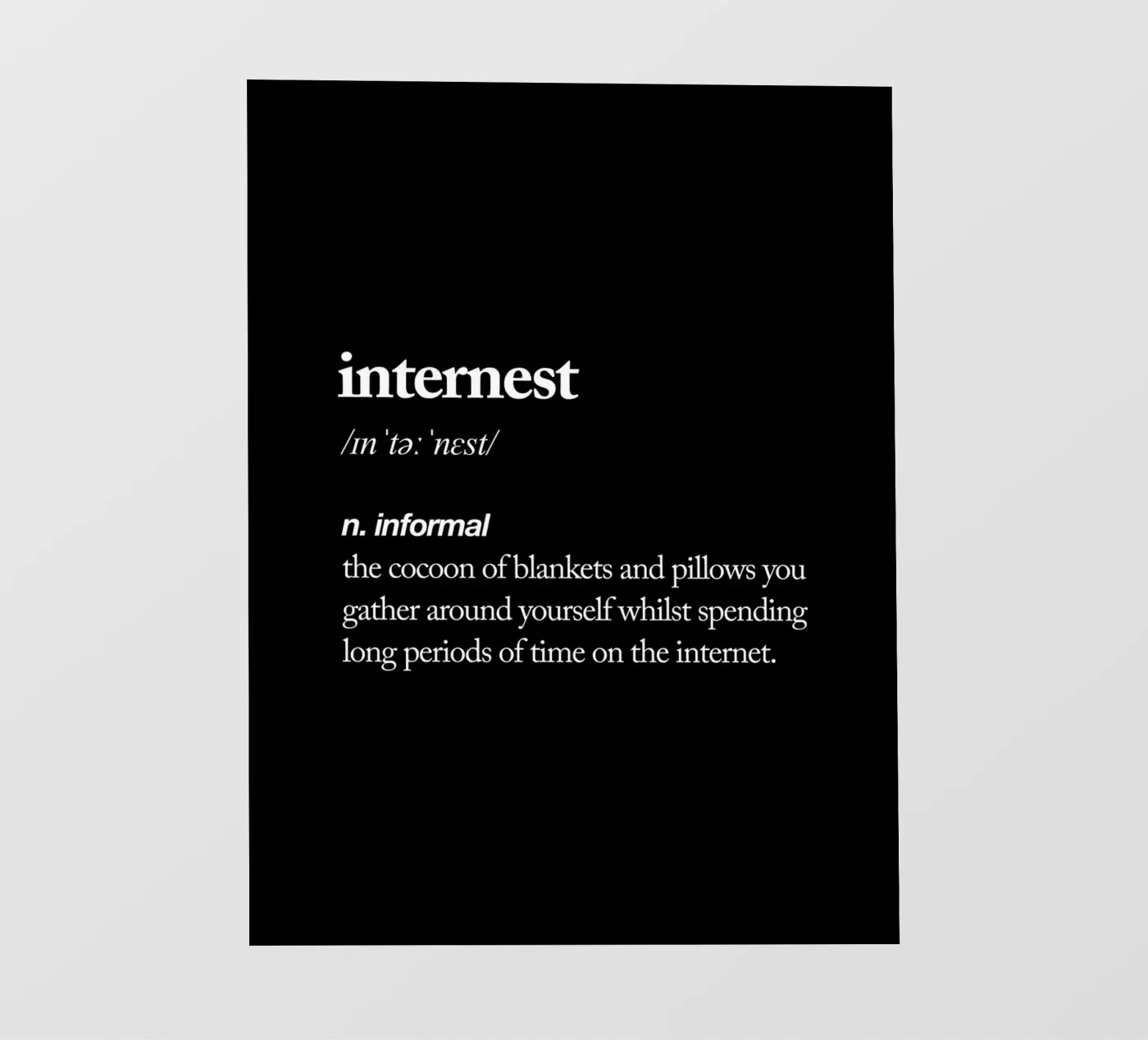 Internest backlit folie van THE MOTIVATED TYPE