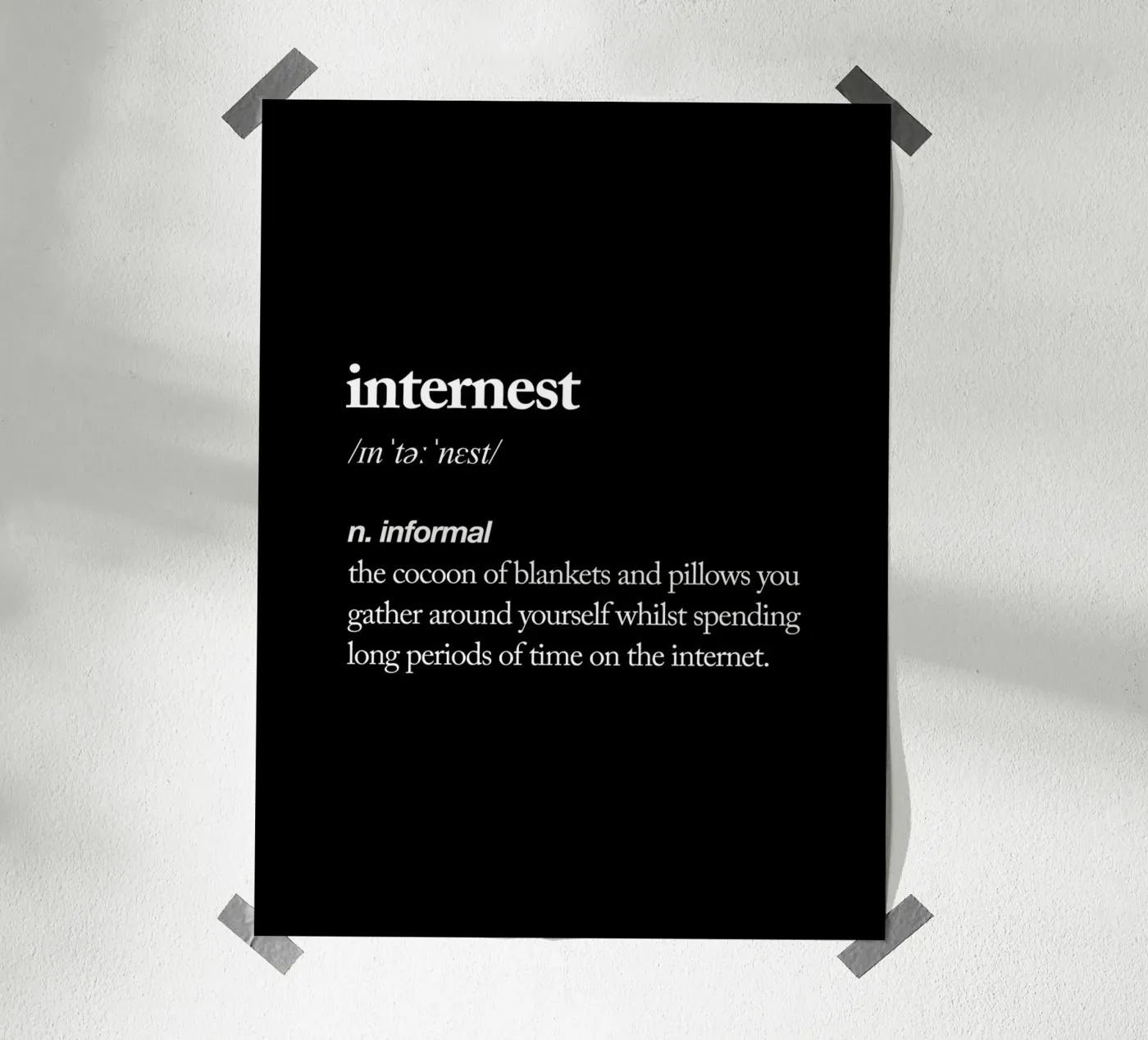 Internest poster by THE MOTIVATED TYPE