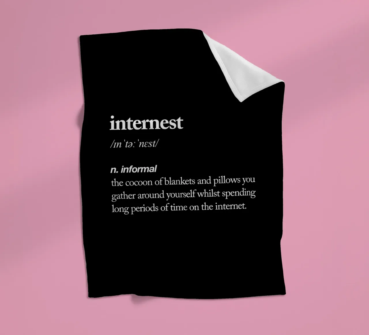 Internest Fleecedecke von THE MOTIVATED TYPE