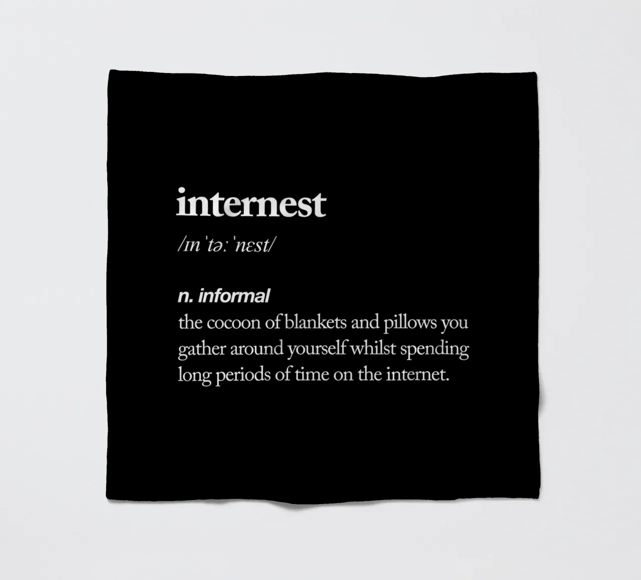 Internest Fleecedecke von THE MOTIVATED TYPE