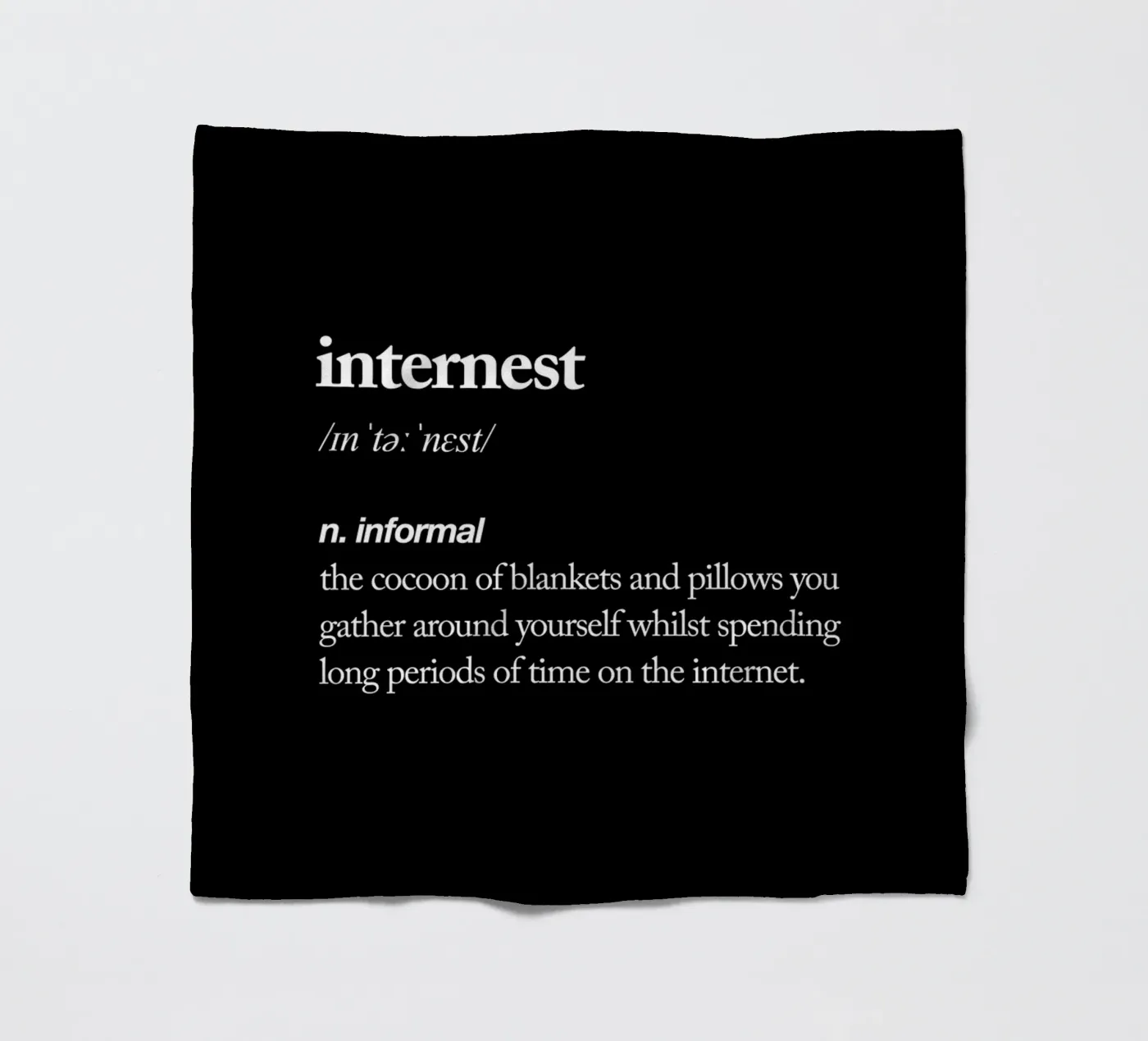 Internest Fleecedecke von THE MOTIVATED TYPE